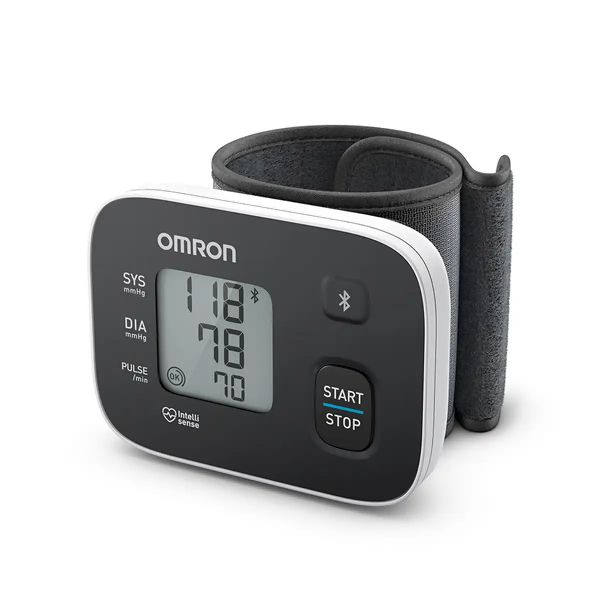 OMRON RS3 Intelli IT Intellisense csuklós okos-vérnyomásmérő Bluetooth adatátvitellel (HEM-6161T-E)